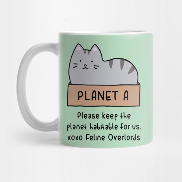 Gray Cat - Habitable Planet (Mint Green) by ImperfectLife